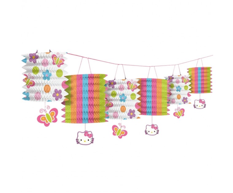 Grinalda com Lanternas Hello Kitty