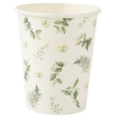6 Copos Sage Green Folhagem