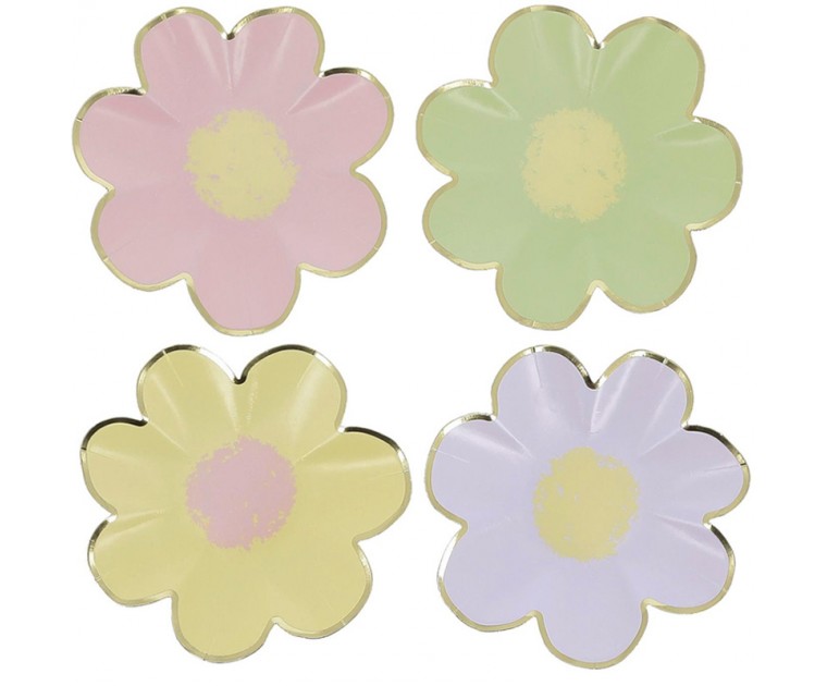 8 Pratos Sortidos Flores