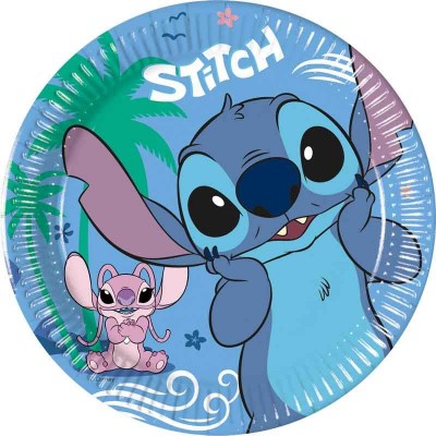 Pratos Pequenos Stitch e Angel