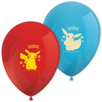 8 Balões Latex Pokemon