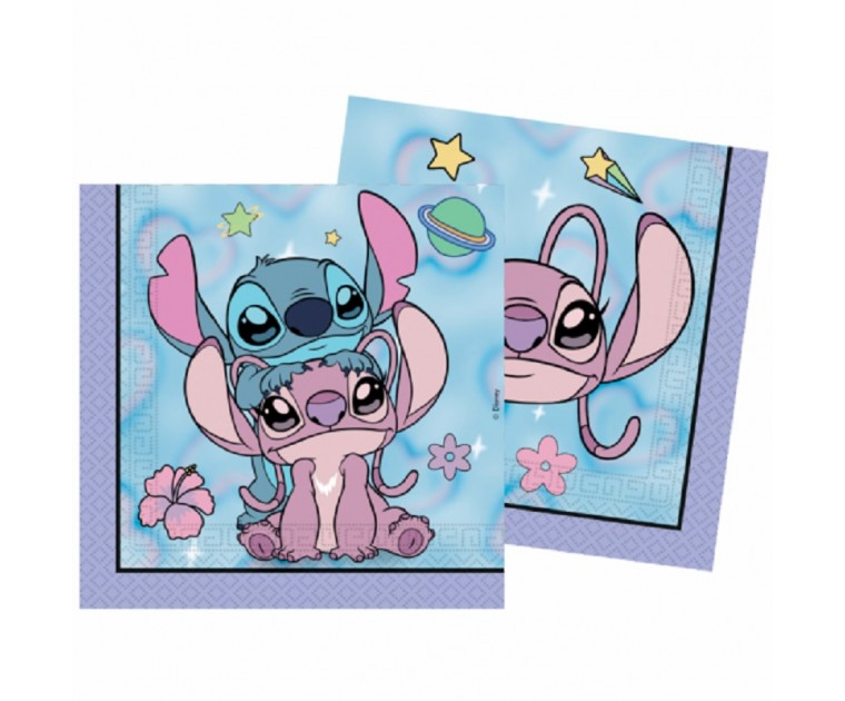 Guardanapos  Angel e Stitch 