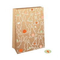 Conj. 4 Sacos Coelhos da Páscoa