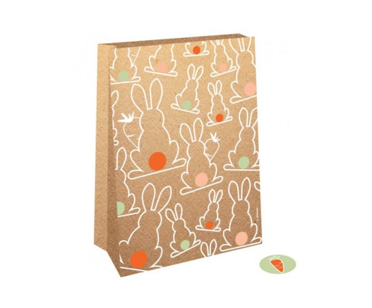 Conj. 4 Sacos Coelhos da Páscoa