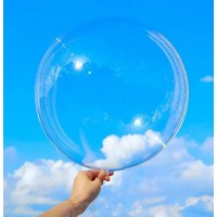 10 Balão Balões Bubble Transparente 45cms