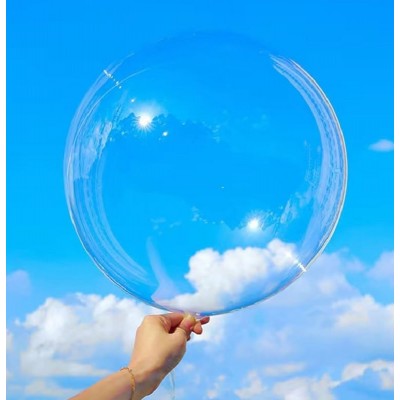 10 Balão Balões Bubble Transparente 45cms