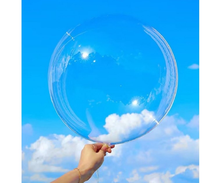 10 Balão Balões Bubble Transparente 45cms