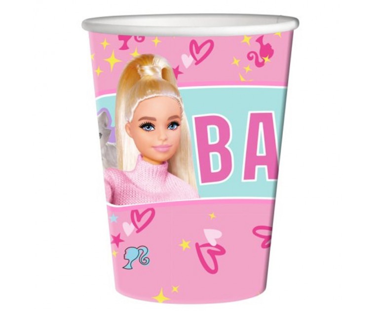 8 Copos Barbie