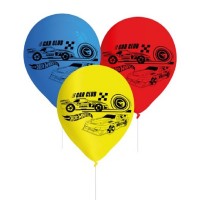 8 Balões Latex Hot Wheels 8 Balões Latex Hot Wheels
