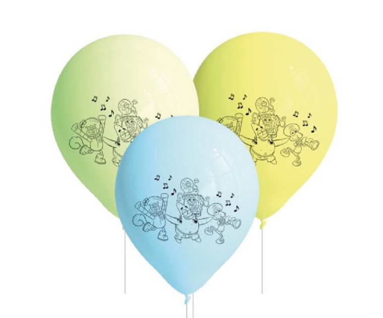 8 Balões Latex SpongeBob