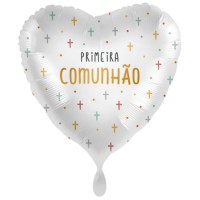 Balão Coração Primeira Comunhão