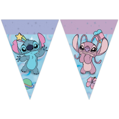Bandeirolas Stitch e Angel 