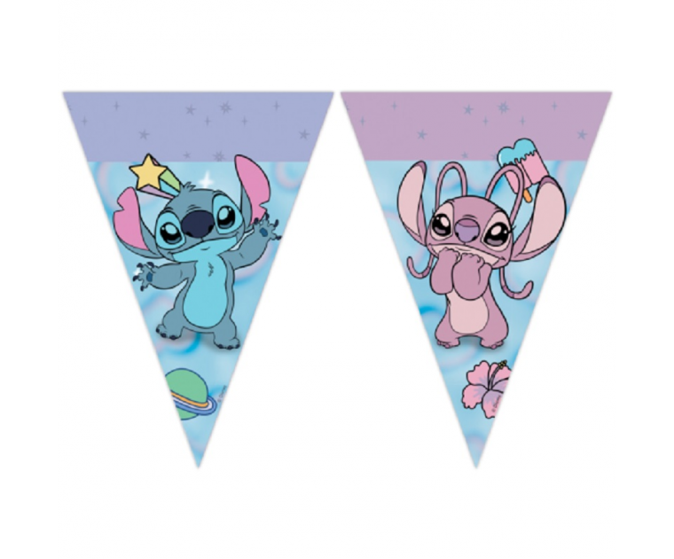 Bandeirolas Stitch e Angel 