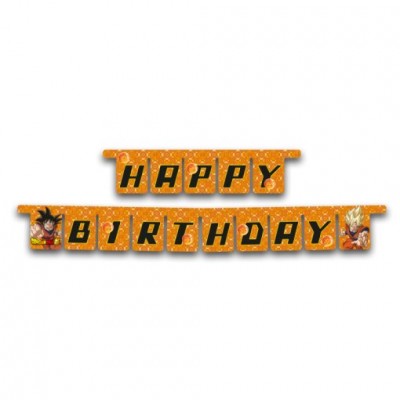 Banner Happy Birthday Dragon Ball