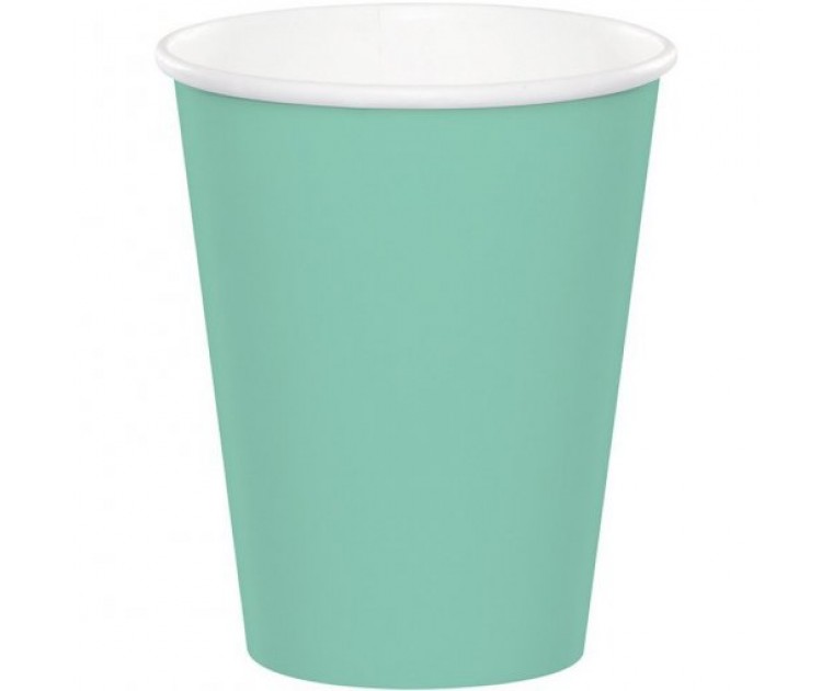8 Copos Verde Menta