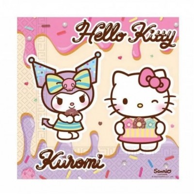 20 Guardanapos Hello Kitty