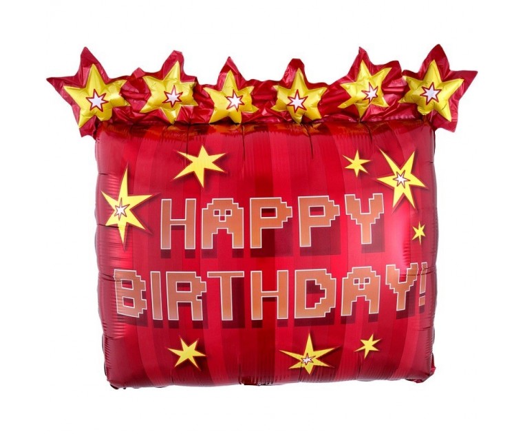 Balão Foil Happy Birthday TNT