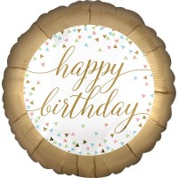 Balão Happy Birthday Dourado Balão Happy Birthday Dourado