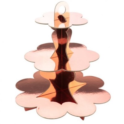 Stand Cup Cakes e Doces Rose Gold