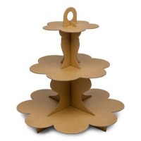 Stand Cupcakes Kraft 3 Andares 34 cms