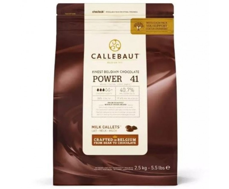 Callebaut Chocolate Power41 Cobertura Leite 2.5 Kgs