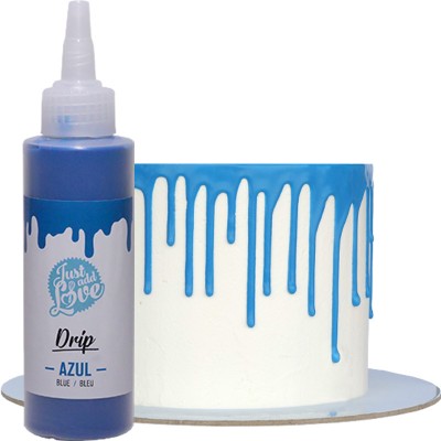 Drip Chocolate Azul para Bolos 