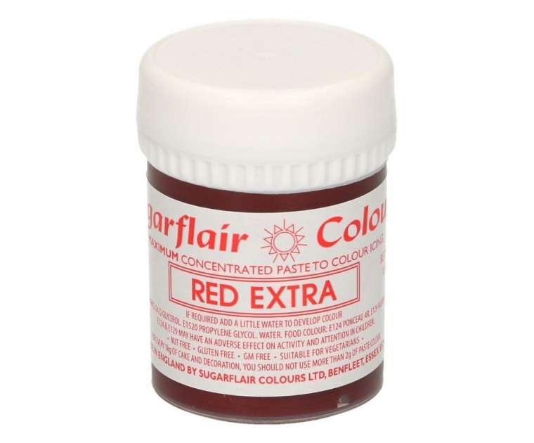 Corante em Gel Concentrado RED EXTRA Sugarflair