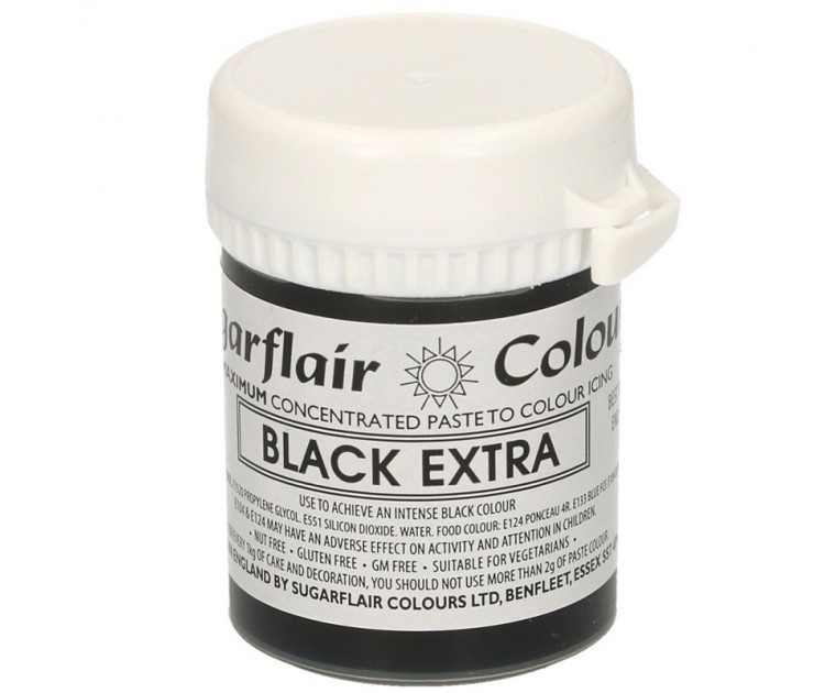 Corante Gel Concentrado BLACK EXTRA Sugarflair