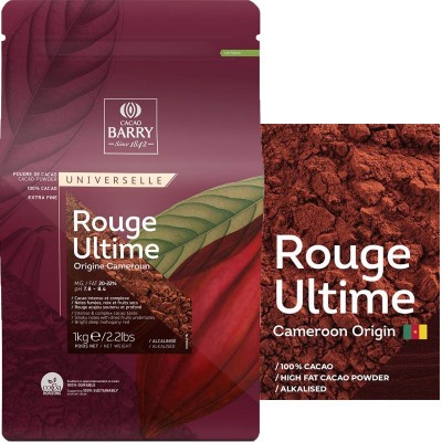 Cacao Barry Em Pó 100% Rouge Ultime 1Kg