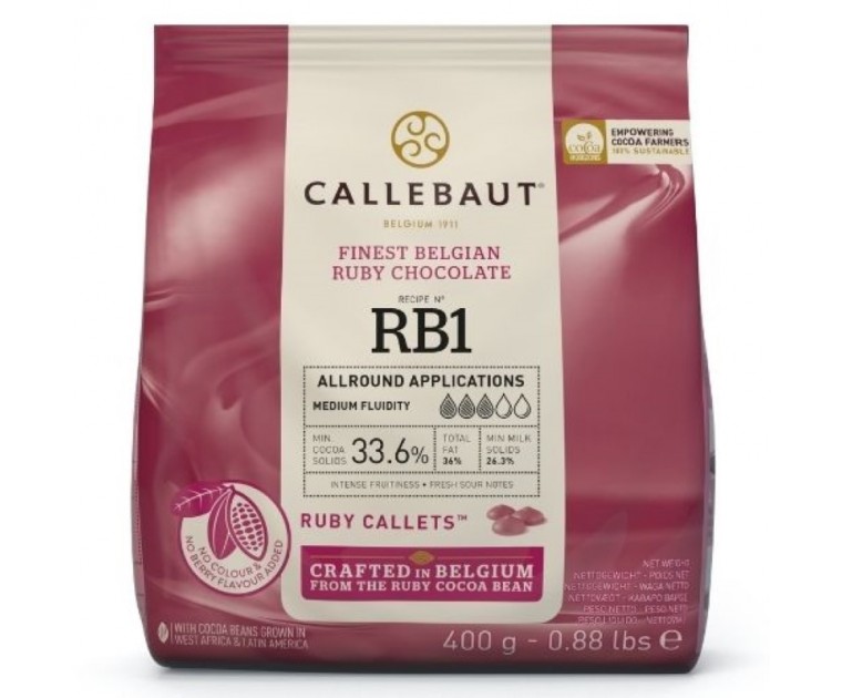 Chocolate Callebaut Ruby 400g