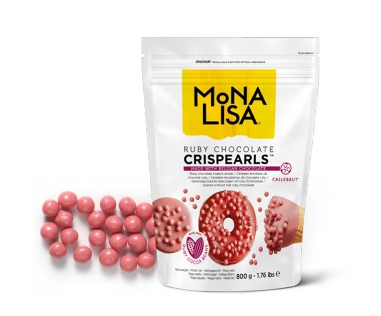 CrispPearls Ruby Callebaut Mona Lisa 800g