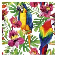 Guardanapos Papagaios Tropicais