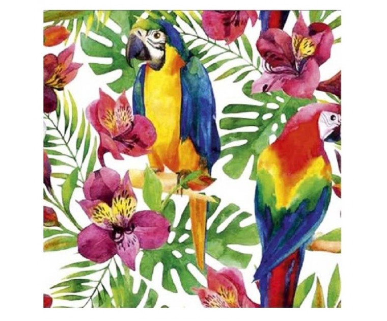 Guardanapos Papagaios Tropicais