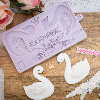 Molde Silicone Bolachas e Doces Cisnes