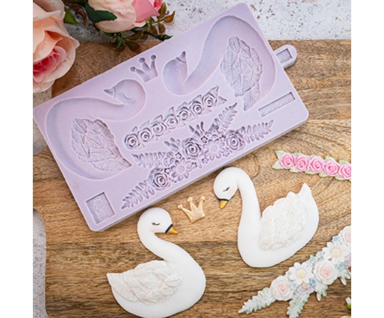 Molde Silicone Bolachas e Doces Cisnes
