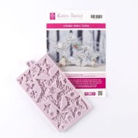 Molde de Natal Estrelas de Vime