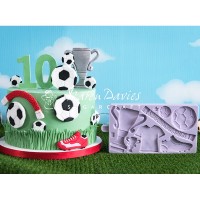 Molde Silicone Futebol /Bolachas Karen Davies