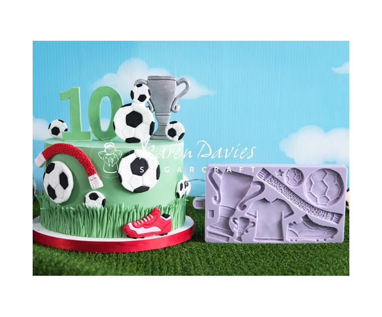 Molde Silicone Futebol /Bolachas Karen Davies