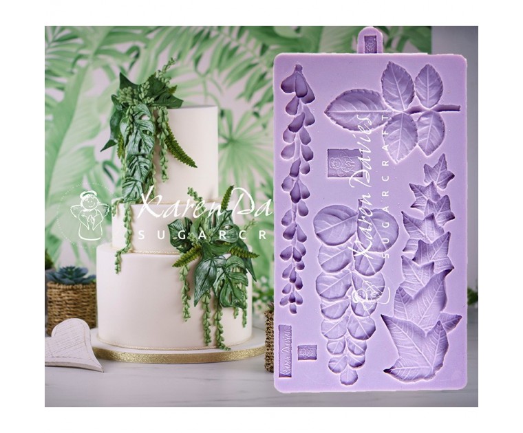 Molde Silicone Folhagem