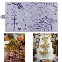 Molde Silicone Folhas de Outono