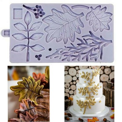Molde Silicone Folhas de Outono