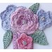 Molde Silicone Karen Davis Flor e Folha de Crochet