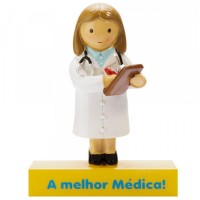 Topo de Bolo/Boneco Decorativo A melhor Médica!