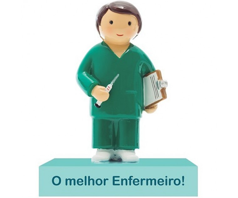 Topo de Bolo/Boneco Decorativo O melhor Enfermeiro!