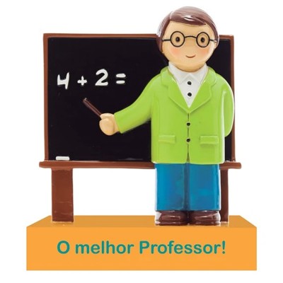 Topo de Bolo/Boneco Decorativo O melhor Professor!