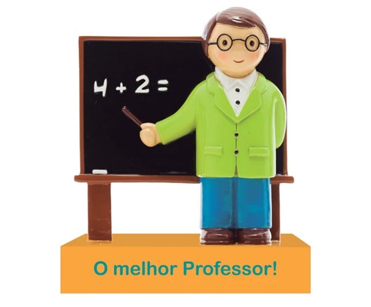 Topo de Bolo/Boneco Decorativo O melhor Professor!