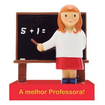 Topo de Bolo/Boneco Decorativo A melhor Professora