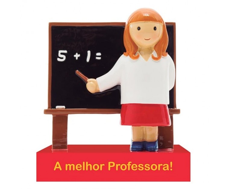 Topo de Bolo/Boneco Decorativo A melhor Professora