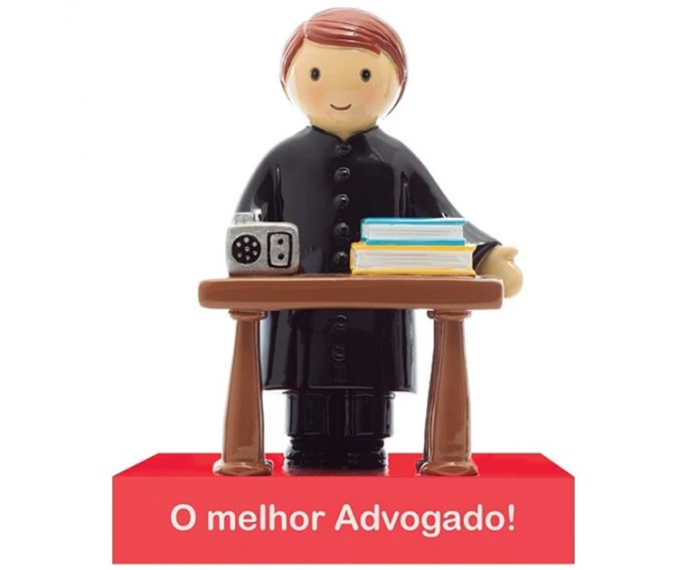 Boneco Decorativo/ Topo de Bolo O melhor Advogado!