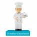 Boneco Decorativo/ Topo de Bolo O melhor Cozinheiro!